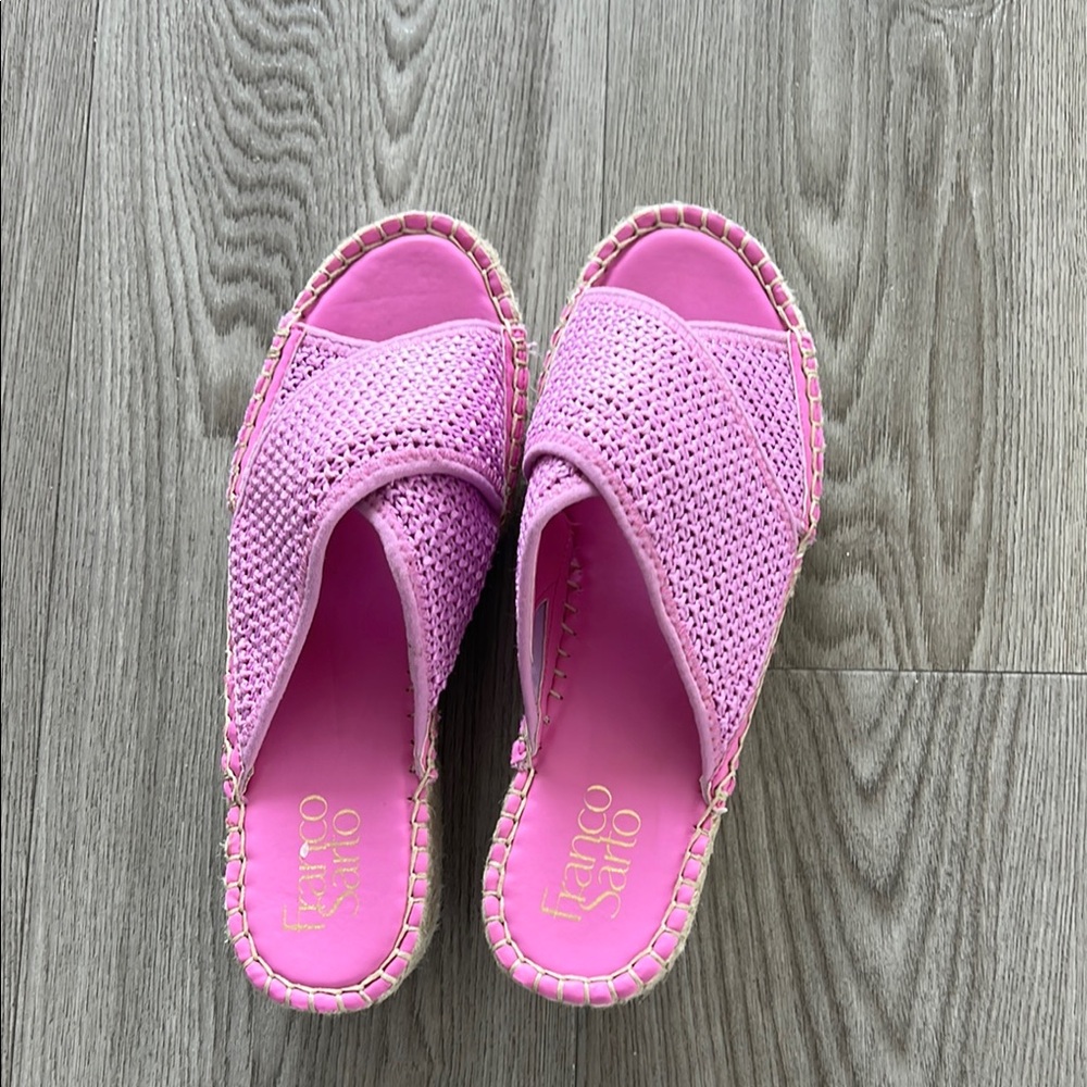 Franco sarto  Pink Woven Women's Sandals